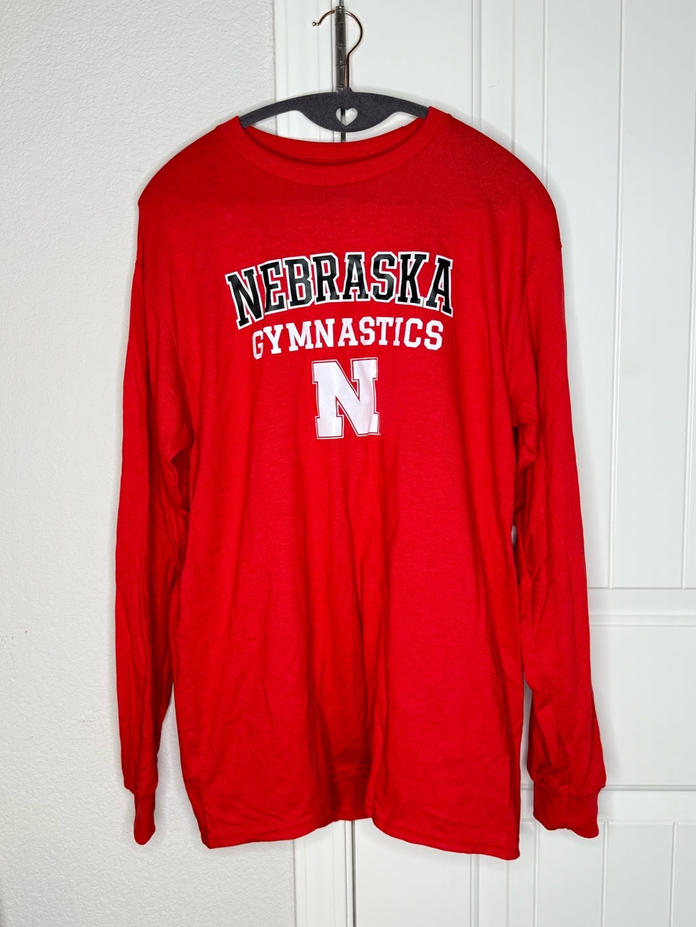 Nebraska Cornhuskers Gymnastics Red Long Sleeve Shirt M
